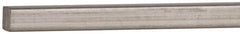 Value Collection - 12" Long x 1/8" High x 1/8" Wide, Plain Key Stock - Stainless Steel - Americas Industrial Supply