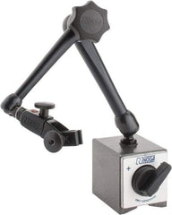 Noga - 175 Lb Magnetic Force, Fine Adjustment Indicator Positioner & Holder with Base - Articulated Arm, Rectangular Base, 55mm Base Height, 60mm Base Length, 50mm Base Width - Americas Industrial Supply