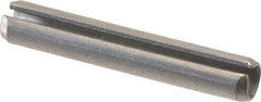 Value Collection - 3/16" Diam x 1-1/8" Long Slotted Spring Pin - Grade 18-8 Stainless Steel - Americas Industrial Supply