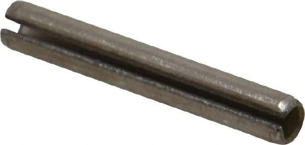 Value Collection - 3/16" Diam x 1-1/4" Long Slotted Spring Pin - Grade 18-8 Stainless Steel - Americas Industrial Supply