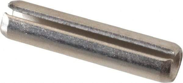 Value Collection - 1/4" Diam x 1-1/8" Long Slotted Spring Pin - Grade 18-8 Stainless Steel - Americas Industrial Supply