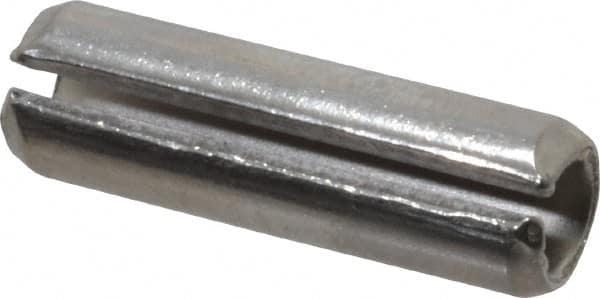 Value Collection - 3/8" Diam x 1-1/4" Long Slotted Spring Pin - Grade 18-8 Stainless Steel - Americas Industrial Supply