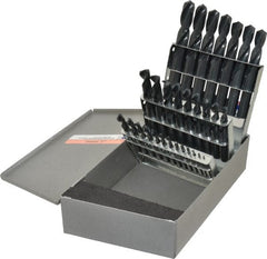 Triumph Twist Drill - 1/16 to 1/2", 135° Point, Oxide Finish, High Speed Steel Screw Machine Length Drill Bit Set - Americas Industrial Supply