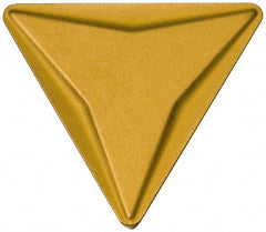 Walter - TPMR222 PF2 Grade VP1510 Carbide Turning Insert - TiCN/Al2O3/TiN Finish, 60° Triangle, 1/4" Inscr Circle, 1/8" Thick, 1/32" Corner Radius - Americas Industrial Supply