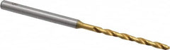OSG - #47 130° Cobalt Jobber Drill - TiN Finish, Right Hand Cut, Spiral Flute, Straight Shank, 2-1/4" OAL, Standard Point - Americas Industrial Supply