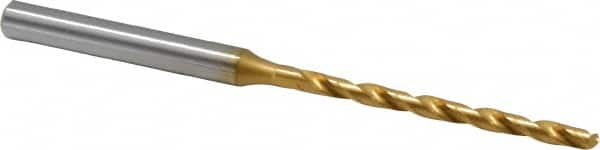 OSG - #35 130° Cobalt Jobber Drill - TiN Finish, Right Hand Cut, Spiral Flute, Straight Shank, 2-15/16" OAL, Standard Point - Americas Industrial Supply