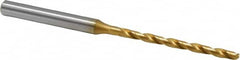 OSG - #35 130° Cobalt Jobber Drill - TiN Finish, Right Hand Cut, Spiral Flute, Straight Shank, 2-15/16" OAL, Standard Point - Americas Industrial Supply