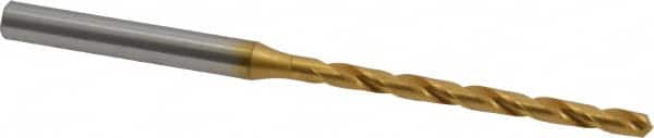 OSG - #31 130° Cobalt Jobber Drill - TiN Finish, Right Hand Cut, Spiral Flute, Straight Shank, 3-1/16" OAL, Standard Point - Americas Industrial Supply