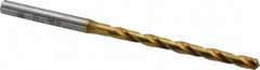 OSG - #23 130° Cobalt Jobber Drill - TiN Finish, Right Hand Cut, Spiral Flute, Straight Shank, 3-7/16" OAL, Standard Point - Americas Industrial Supply