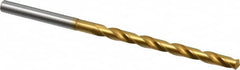 OSG - #16 130° Cobalt Jobber Drill - TiN Finish, Right Hand Cut, Spiral Flute, Straight Shank, 3-5/8" OAL, Standard Point - Americas Industrial Supply