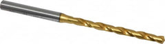 OSG - #11 130° Cobalt Jobber Drill - TiN Finish, Right Hand Cut, Spiral Flute, Straight Shank, 4-1/8" OAL, Standard Point - Americas Industrial Supply