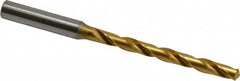 OSG - Letter I 130° Cobalt Jobber Drill - TiN Finish, Right Hand Cut, Spiral Flute, Straight Shank, 4-11/16" OAL, Standard Point - Americas Industrial Supply