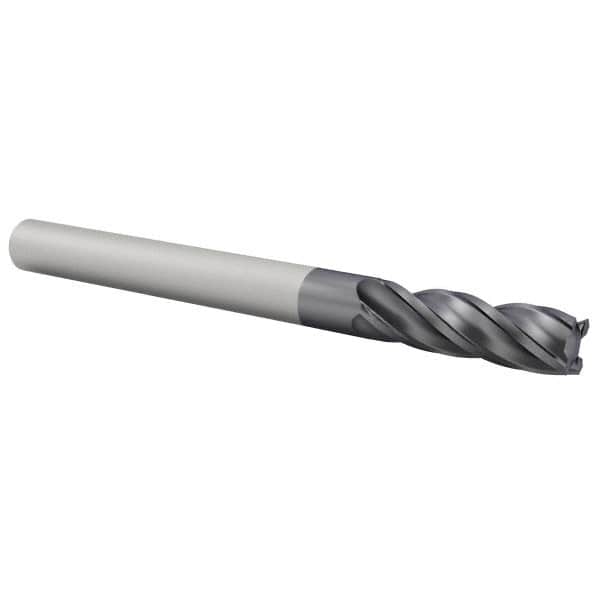 OSG - 1/4", 3/4" LOC, 1/4" Shank Diam, 2-1/2" OAL, 4 Flute, Solid Carbide Square End Mill - Single End, Diamond Finish, Spiral Flute, 30° Helix, Centercutting, Right Hand Cut, Right Hand Flute, Series 7040 - Americas Industrial Supply