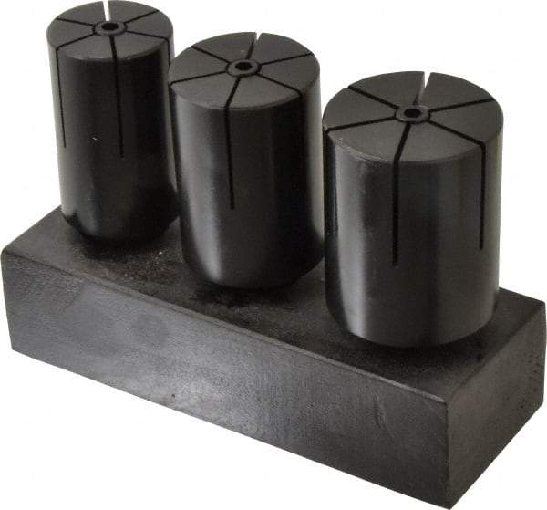 Interstate - 3 Piece 1/4" Increment Expanding Lathe Arbor Set - 1-1/2, 1-3/4, & 2" Arbors, 4" OAL - Americas Industrial Supply