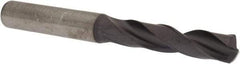 Kennametal - 8.90016mm 140° Spiral Flute Solid Carbide Screw Machine Drill Bit - Right Hand Cut, 47mm Flute Length, 89mm OAL, Standard Point, Straight Shank - Americas Industrial Supply