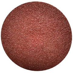 Merit Abrasives - 3" Disc Diam, 60 Grit, Aluminum Oxide Quick Change Disc - Type S Attaching System, Coated, Maroon, Medium Grade, 20,000 RPM - Americas Industrial Supply
