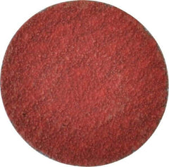 Merit Abrasives - 1-1/2" Disc Diam, 80 Grit, Ceramic Quick Change Disc - Type S Attaching System, Coated, Medium Grade, 30,000 RPM - Americas Industrial Supply