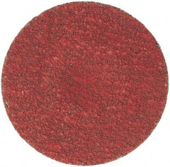 Merit Abrasives - 1-1/2" Disc Diam, 100 Grit, Ceramic Quick Change Disc - Type S Attaching System, Coated, Fine Grade, 30,000 RPM - Americas Industrial Supply