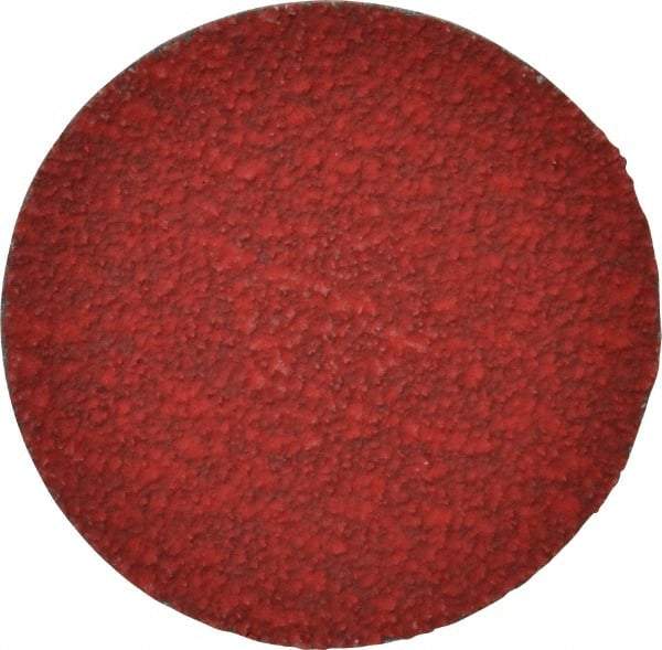 Merit Abrasives - 3" Disc Diam, 40 Grit, Ceramic Quick Change Disc - Type R Attaching System, Coated, Coarse Grade, 20,000 RPM - Americas Industrial Supply