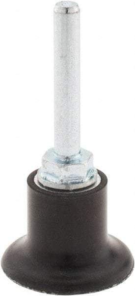 Merit Abrasives - 1-1/2" Diam Quick-Change Type S Disc Backing Pad - 1/4" Shank Diam, Medium Density, 30,000 RPM, PowerLock Holder Compatible - Americas Industrial Supply