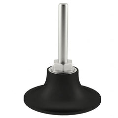 Merit Abrasives - 2" Diam Quick-Change Type S Disc Backing Pad - 1/4" Shank Diam, Medium Density, 30,000 RPM, PowerLock Holder Compatible - Americas Industrial Supply