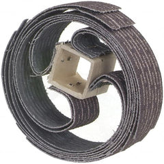 Merit Abrasives - 60 Grit, Scored Surface, Aluminum Oxide Sand-O-Flex Flap Wheel Refill - Medium Grade, 1-1/4" Trim Length x 1" Wide - Americas Industrial Supply
