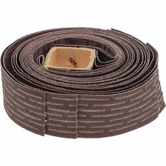 Merit Abrasives - 120 Grit, Scored Surface, Aluminum Oxide Sand-O-Flex Flap Wheel Refill - Fine Grade, 1-1/4" Trim Length x 1" Wide - Americas Industrial Supply