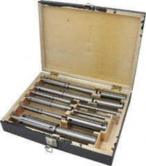 Interstate - 1/2 to 2" Face Diam, Expanding Lathe Mandrel Set - 1/2 to 2" Grip, 8 Pieces - Americas Industrial Supply