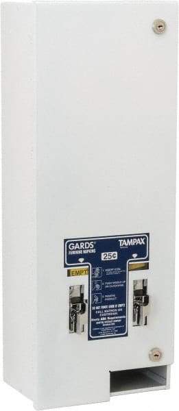 NuTrend Disposables - 15 Sanitary Napkin Capacity, 25 Tampon Capacity, Feminine Hygiene Product Dispenser - 9-1/4 Inch Wide x 29 Inch Deep x 12 Inch High - Americas Industrial Supply