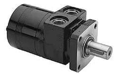 Parker - NPT Thread, 1/2" Port Size, 722 Max RPM, Bi Rotational, 4 Bolt Mount Hydraulic Motor - 1,800 Max psi, 11.9 Cu In Displacement, 180°F Max - Americas Industrial Supply