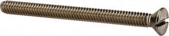 Value Collection - 1/4-20 UNC, 3" OAL Slotted Drive Machine Screw - Flat Head, Grade 316 Stainless Steel, Uncoated, Without Washer - Americas Industrial Supply
