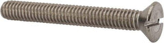 Value Collection - 5/16-18 UNC, 2-1/2" OAL Slotted Drive Machine Screw - Flat Head, Grade 316 Stainless Steel, Uncoated, Without Washer - Americas Industrial Supply