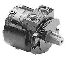 Parker - SAE Thread, 7/8-14" Port Size, 740 Max RPM, Bi Rotational, SAE A Mount Hydraulic Motor - 2,500 Max psi, 5.4 Cu In Displacement, 180°F Max - Americas Industrial Supply