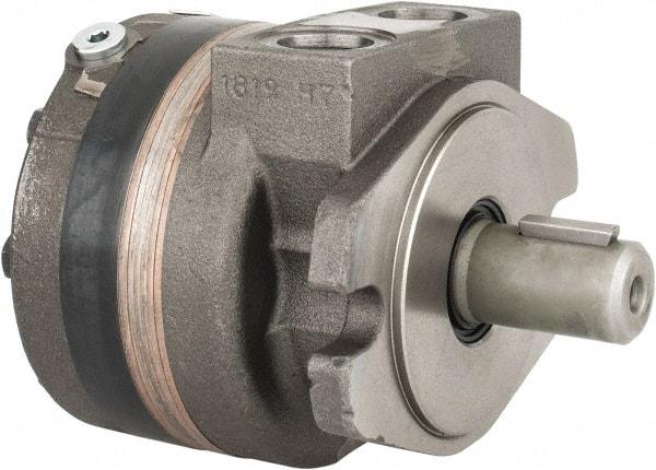 Parker - SAE Thread, 7/8-14" Port Size, 858 Max RPM, Bi Rotational, SAE A Mount Hydraulic Motor - 2,500 Max psi, 3.6 Cu In Displacement, 180°F Max - Americas Industrial Supply