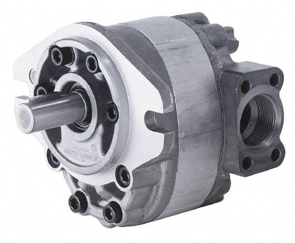 Parker - 2.6 GPM, 7/8-14 UNF-2B SAE Inlet Size, 2,500 RPM, 1/2" Shaft Diam, SAE AA Mount, Hydraulic Gear Pump - 2.56 GPM at 1,800 RPM, 5.13 GPM at 3,600 RPM, 2,500 psi Max Working Pressure, 7/8-14 SAE Port Size - Americas Industrial Supply