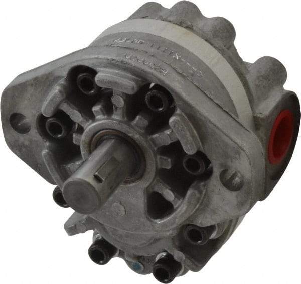 Parker - 4.7 GPM, 1-1/6-12 UNF-2B SAE Inlet Size, 2,500 RPM, 3/4" Shaft Diam, SAE A Mount, Hydraulic Gear Pump - 4.7 GPM at 1,800 RPM, 9.4 GPM at 3,600 RPM, 2,500 psi Max Working Pressure, 1-1/16-12 SAE Port Size - Americas Industrial Supply