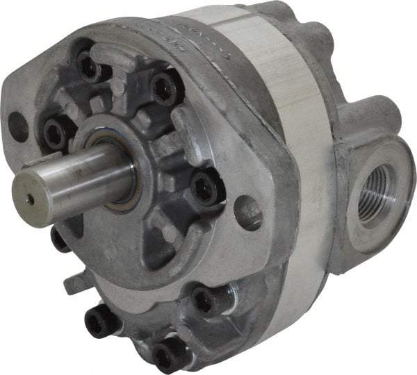 Parker - 9.2 GPM, 1-1/6-12 UNF-2B SAE Inlet Size, 2,500 RPM, 3/4" Shaft Diam, SAE A Mount, Hydraulic Gear Pump - 9.18 GPM at 1,800 RPM, 18.36 GPM at 3,600 RPM, 2,500 psi Max Working Pressure, 1-1/16-12 SAE Port Size - Americas Industrial Supply