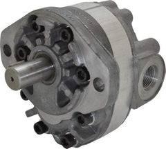 Parker - 9.2 GPM, 1-1/6-12 UNF-2B SAE Inlet Size, 2,500 RPM, 3/4" Shaft Diam, SAE A Mount, Hydraulic Gear Pump - 9.18 GPM at 1,800 RPM, 18.36 GPM at 3,600 RPM, 2,500 psi Max Working Pressure, 1-1/16-12 SAE Port Size - Americas Industrial Supply