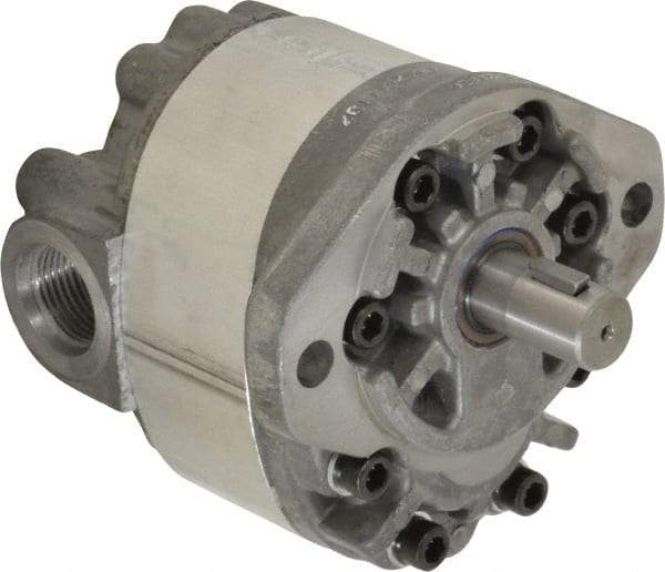 Parker - 15.1 GPM, 1-1/6-12 UNF-2B SAE Inlet Size, 2,000 RPM, 3/4" Shaft Diam, SAE A Mount, Hydraulic Gear Pump - 17 GPM at 1,800 RPM, 33 GPM at 3,600 RPM, 1,500 psi Max Working Pressure, 1-1/16-12 SAE Port Size - Americas Industrial Supply