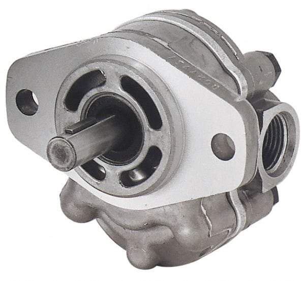 Parker - 16.7 GPM, 1-5/8-12 UNF-2B SAE Inlet Size, 2,500 RPM, 7/8" Shaft Diam, SAE B Mount, Hydraulic Gear Pump - 15.32 GPM at 1,800 RPM, 30.64 GPM at 3,600 RPM, 2,500 psi Max Working Pressure, 1-5/8-12 SAE Port Size - Americas Industrial Supply