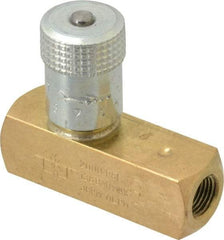 Parker - 3 GPM 1/8 Inlet Brass Hydraulic Control Valve - 1/8-27 Thread - Americas Industrial Supply