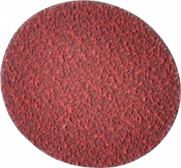 Norton - 2" Disc Diam, 60 Grit, Ceramic Alumina Quick Change Disc - Type R Attaching System, Coated, Red, Medium Grade, 25,000 RPM, R981 Series - Americas Industrial Supply