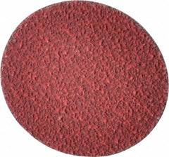 Norton - 2" Disc Diam, 60 Grit, Ceramic Alumina Quick Change Disc - Type R Attaching System, Coated, Red, Medium Grade, 25,000 RPM, R981 Series - Americas Industrial Supply