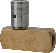 Parker - 25 GPM 3/4 Inlet Brass Hydraulic Control Valve - 3/4-14 Thread - Americas Industrial Supply