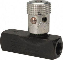 Parker - 3 GPM 1/8 Inlet Steel Hydraulic Control Valve - 1/8-27 Thread - Americas Industrial Supply