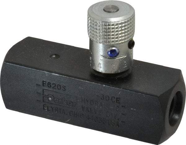 Parker - 5 GPM 9/16 Inlet Steel Hydraulic Control Valve - 9/16-18 Thread - Americas Industrial Supply