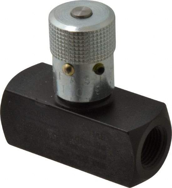 Parker - 8 GPM 3/8 Inlet Steel Hydraulic Control Valve - 3/8-18 Thread - Americas Industrial Supply