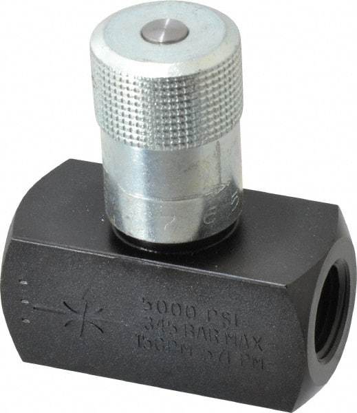 Parker - 15 GPM 1/2 Inlet Steel Hydraulic Control Valve - 1/2-14 Thread - Americas Industrial Supply