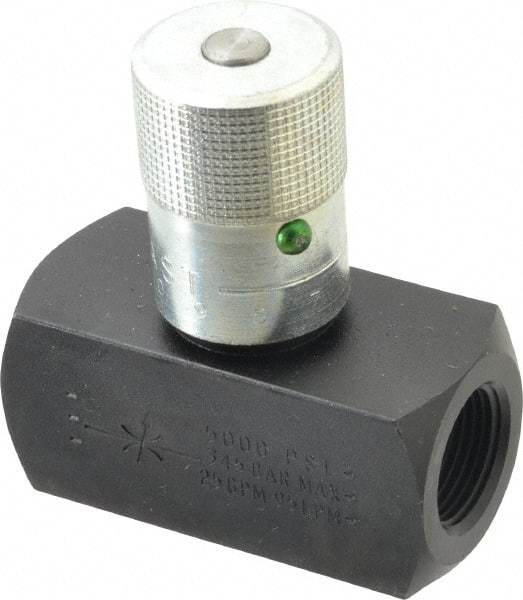 Parker - 25 GPM 3/4 Inlet Steel Hydraulic Control Valve - 3/4-14 Thread - Americas Industrial Supply