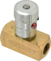 Parker - 3 GPM 1/8 Inlet Brass Hydraulic Control Valve - 1/8-27 Thread - Americas Industrial Supply